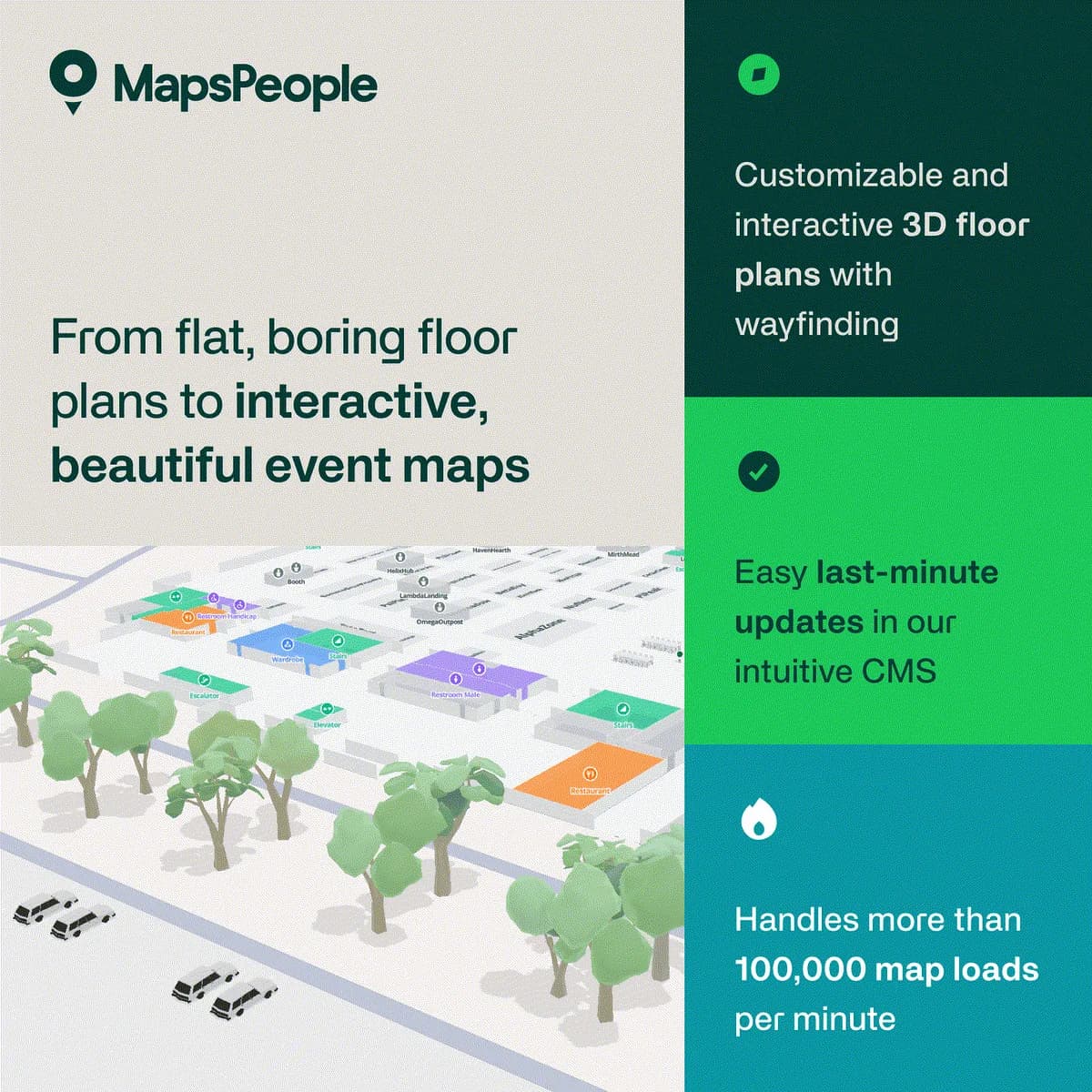 A square MapsPeople social graphic