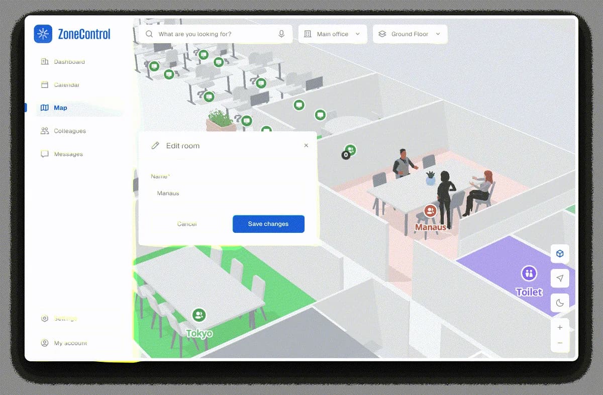 A MapsIndoors product interface detail