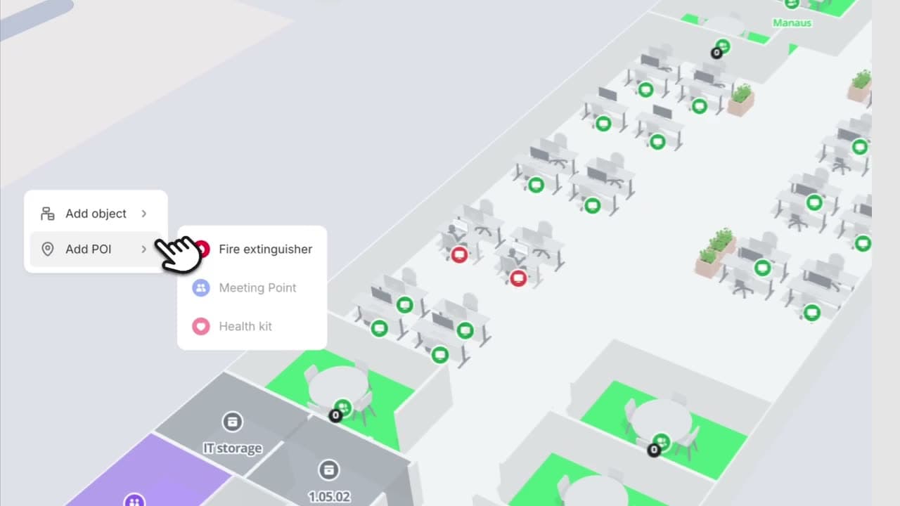 A map being edited inside a customer's own product interface